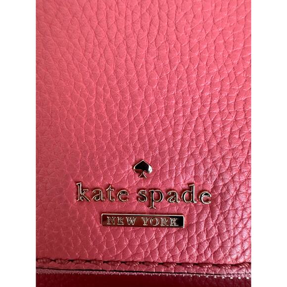Kate Spade New York Crossbody Bag - Coral Pink Leather - Picture 5 of 14